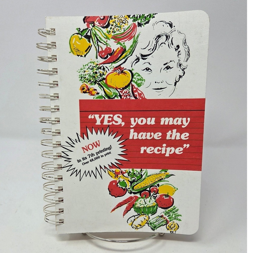 Yes You May Have The Recipe Maria Baker Spiral Cookbook 1994 7th Printing